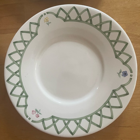 ☕️🌹 Vintage Pfaltzgraff Garden Trellis Cups And Saucers Set ☕️🌹 - Picture 8 of 12